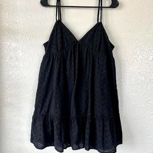 Black baby doll dress
